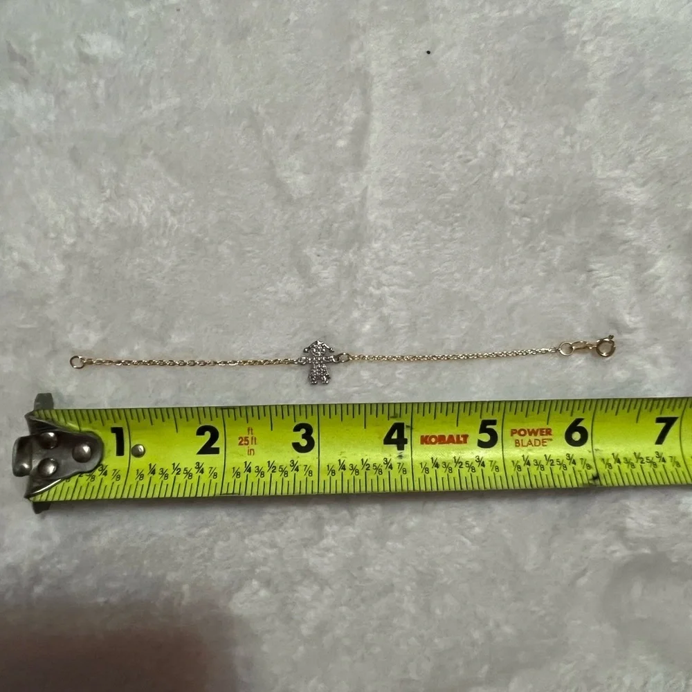 Elegant Gold Bracelet with Silver Accents for a child NWOT